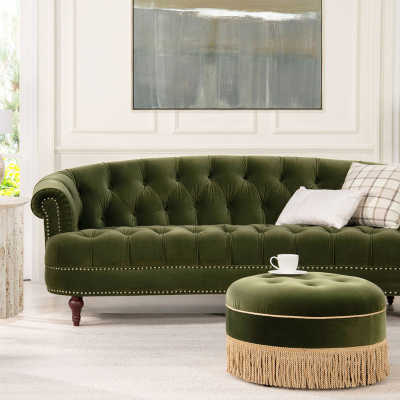 La Rosa - Victorian Chesterfield Tufted Sofa - R&R Furniture Gallery (Fountain Valley, CA)