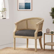 Curved Backrest Accent Chair - R&R Furniture Gallery (Fountain Valley, CA)