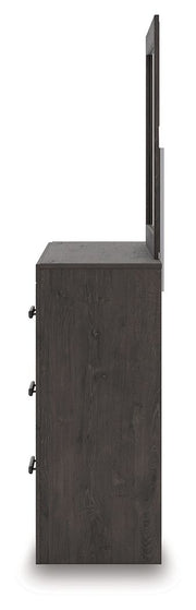 Prendonea - Dresser and Mirror - Charcoal - R&R Furniture Gallery (Fountain Valley, CA)