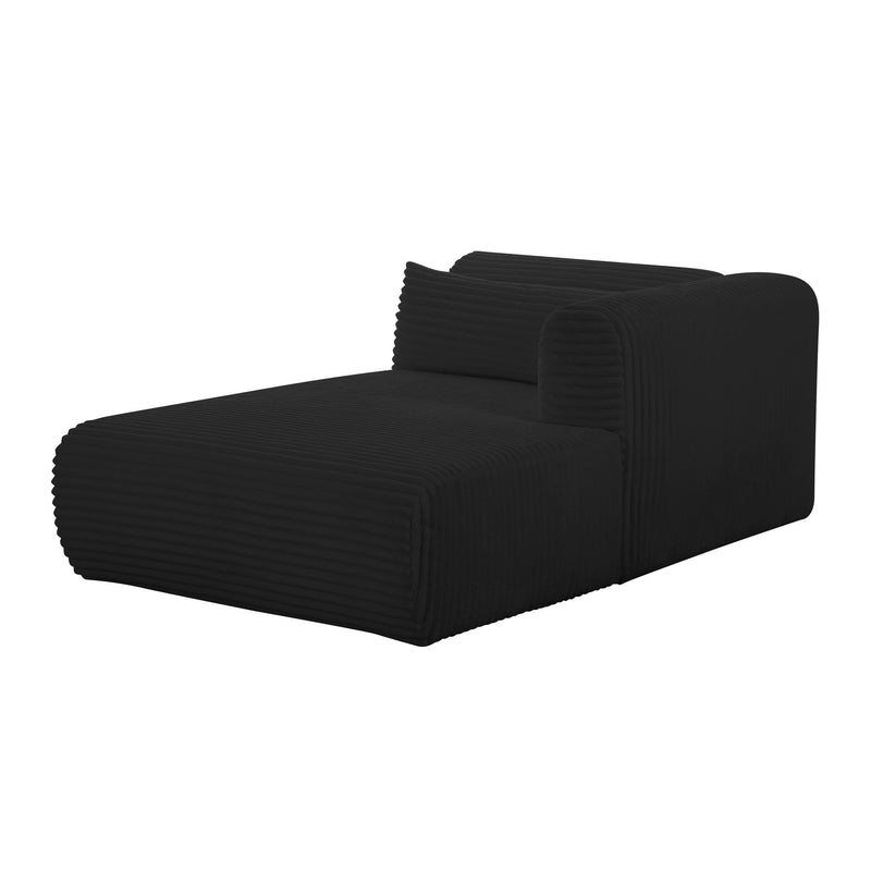 Tarra - Fluffy Oversized Corduroy Modular Chaise - R&R Furniture Gallery (Fountain Valley, CA)
