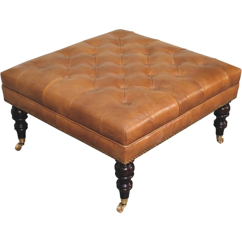 Buffalo - Ottoman With Castor Legs - R&R Furniture Gallery (Fountain Valley, CA)