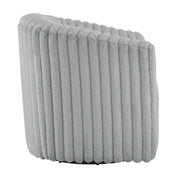 Alexa - Barrel Swivel Chair - Gray - R&R Furniture Gallery (Fountain Valley, CA)