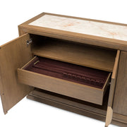 Portrait - Sideboard With LED Lights - Sienna Brown - R&R Furniture Gallery (Fountain Valley, CA)