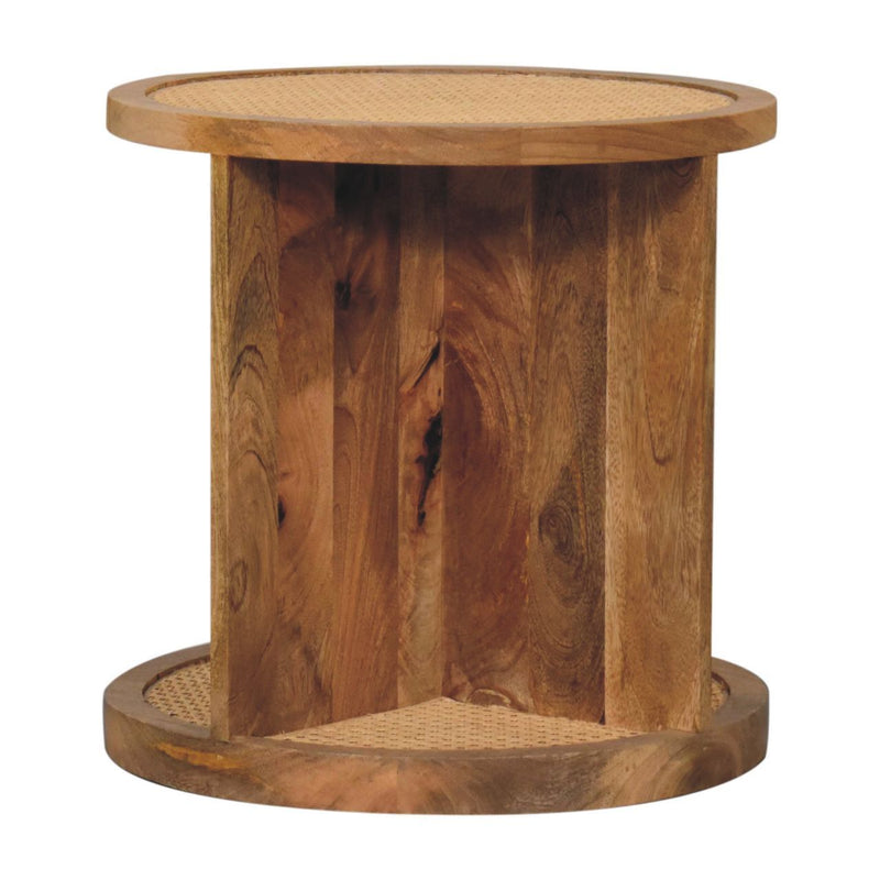 Close Knit Corner End Table - Oak - R&R Furniture Gallery (Fountain Valley, CA)