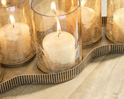 Evereton - Candle Holder - Antique Gold Finish - R&R Furniture Gallery (Fountain Valley, CA)