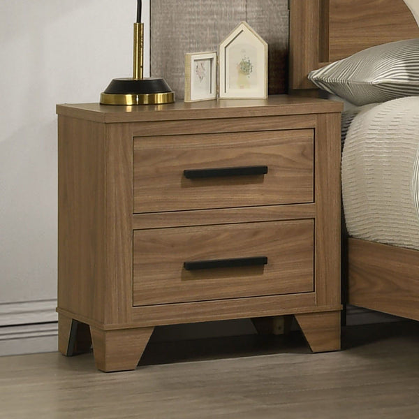 Panelli - Nightstand, Chestnut Brown