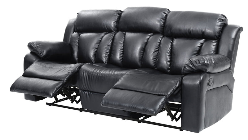 Elegant Glory Furniture reclining sofa for leisure with plush fabric and adjustable backrest, perfect for relaxing spaces.