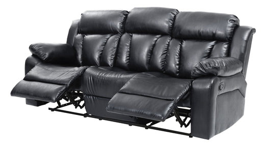 Elegant Glory Furniture reclining sofa for leisure with plush fabric and adjustable backrest, perfect for relaxing spaces.