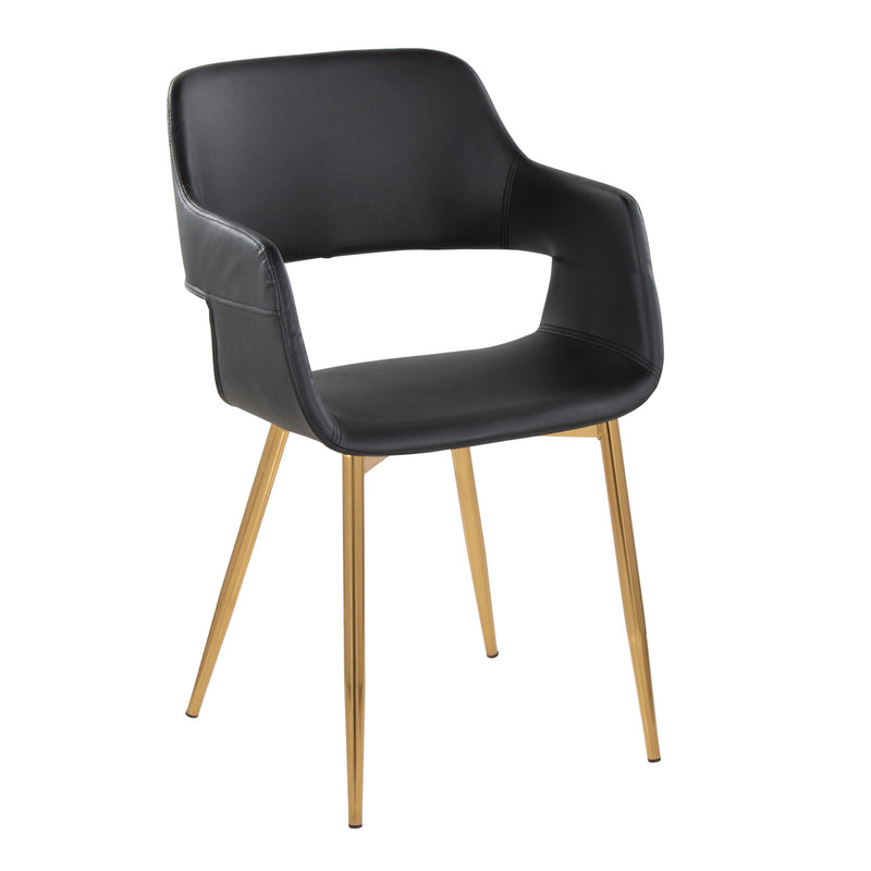 Set of two Lumi Source Margarite contemporary dining chairs with sleek design and versatile style, perfect for modern dining rooms.
