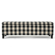 Black Noble House storage ottoman with seating and built-in storage, modern design, ideal for living room or bedroom.