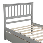 DreamHaus platform bed with built-in storage drawers, featuring a modern design and sturdy frame for bedroom organization.