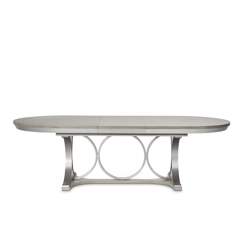 Eclipse - Oval Dining Table - Moonlight Gray - R&R Furniture Gallery (Fountain Valley, CA)