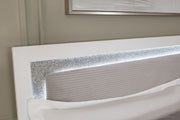 Maeling - King Upholstered Panel Bed - White - R&R Furniture Gallery (Fountain Valley, CA)