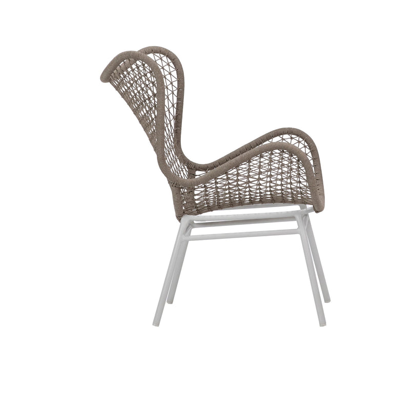 Carmen - Outdoor Occasional Chair - Sand And White