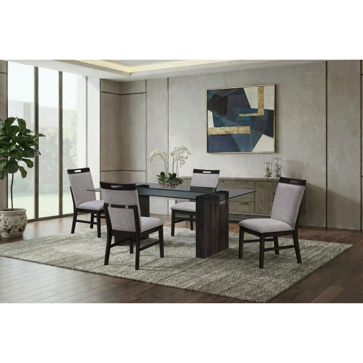 Dining Table - Gray - Wood