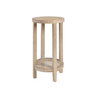 Bedford - Round Accent Table - Reclaimed Wheat - R&R Furniture Gallery (Fountain Valley, CA)