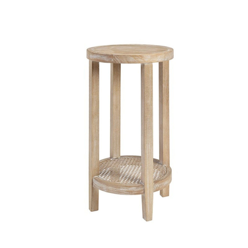 Bedford - Round Accent Table - Reclaimed Wheat - R&R Furniture Gallery (Fountain Valley, CA)