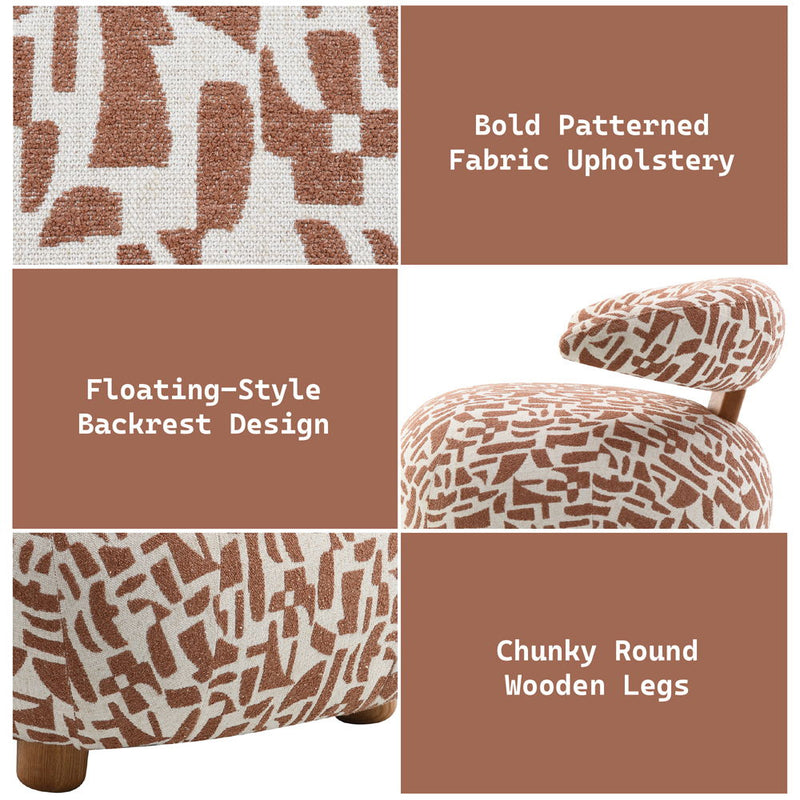 Lynn - Accent Chair - Brown - R&R Furniture Gallery (Fountain Valley, CA)