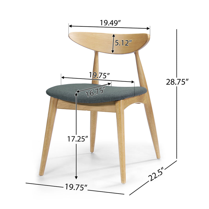 Ergonomic Back Dining Chairs (Set of 2) - R&R Furniture Gallery (Fountain Valley, CA)