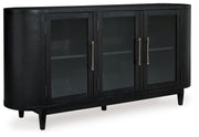 Rowanbeck - Dining Room Server - Black - R&R Furniture Gallery (Fountain Valley, CA)