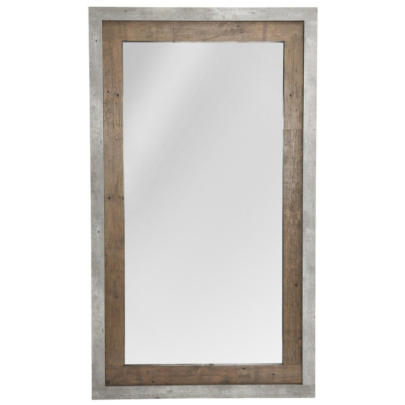 Charlotte - Mirror - Natural / Weathered Cement - R&R Furniture Gallery (Fountain Valley, CA)