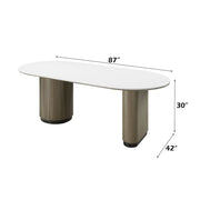 Clayten - Dining Table - Engineered Top & Light Oak - R&R Furniture Gallery (Fountain Valley, CA)