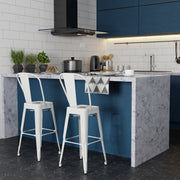 Fletcher - Handcrafted Metal Stool (Set of 2) - R&R Furniture Gallery (Fountain Valley, CA)