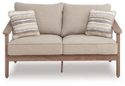 Harmony Headlands - Loveseat With Cushion - Natural / Gray - R&R Furniture Gallery (Fountain Valley, CA)