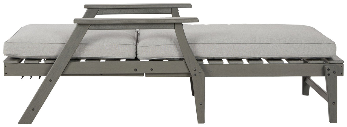 Visola - Chaise Lounge with Cushion - Gray - R&R Furniture Gallery (Fountain Valley, CA)