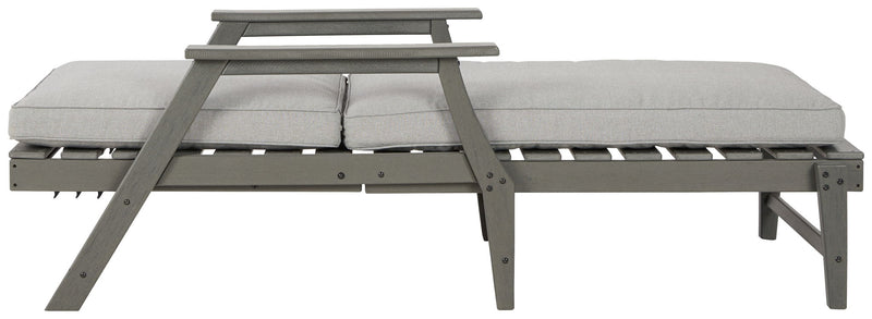 Visola - Chaise Lounge with Cushion - Gray - R&R Furniture Gallery (Fountain Valley, CA)