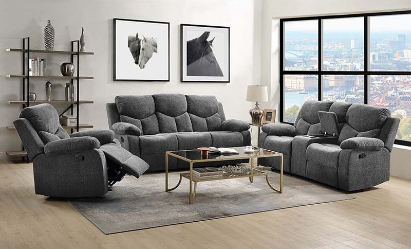 Kalen - Motion Sofa - Gray Chenille - R&R Furniture Gallery (Fountain Valley, CA)