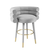 Betty - Velvet Barstool - R&R Furniture Gallery (Fountain Valley, CA)