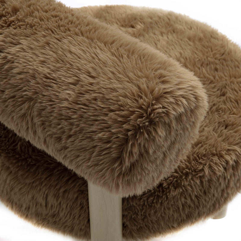 Carmel - Vegan Shearling Accent Chair - R&R Furniture Gallery (Fountain Valley, CA)