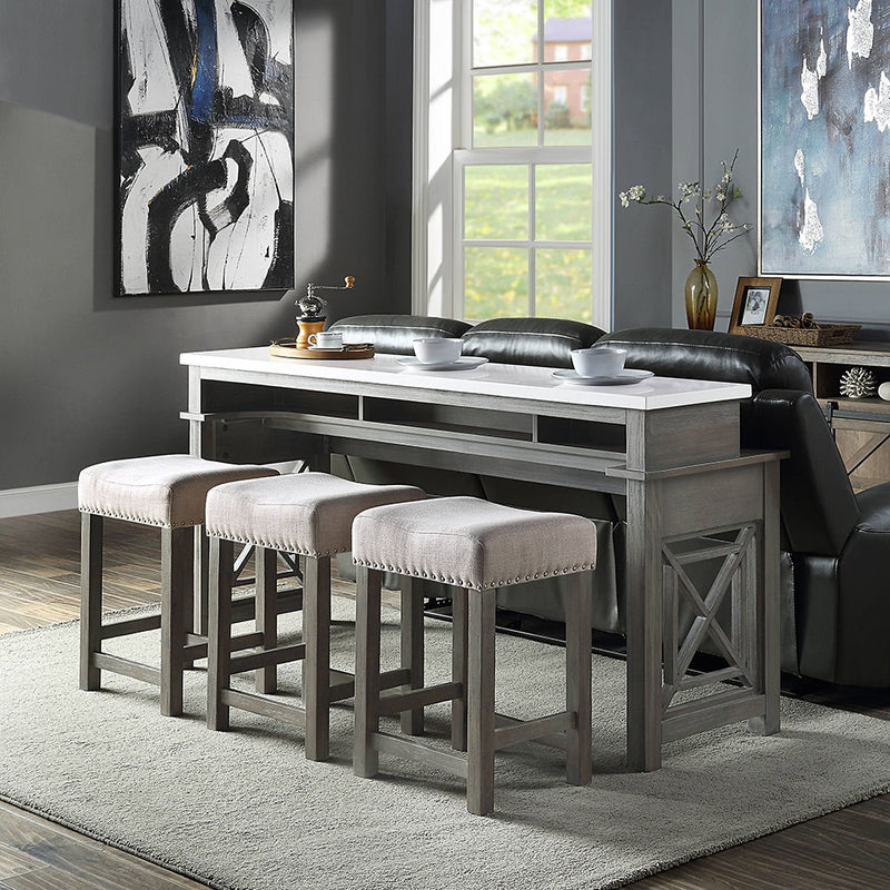 Wandella - Counter Height Set w/USB - R&R Furniture Gallery (Fountain Valley, CA)