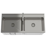 Shaker - Modern Wide Laundry Cabinet With Faucet And Sink - White - R&R Furniture Gallery (Fountain Valley, CA)