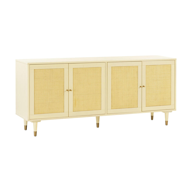TOV Furniture Sierra sideboard featuring sleek wood finish, modern design with multiple storage compartments and minimalist style.