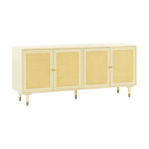 TOV Furniture Sierra sideboard featuring sleek wood finish, modern design with multiple storage compartments and minimalist style.