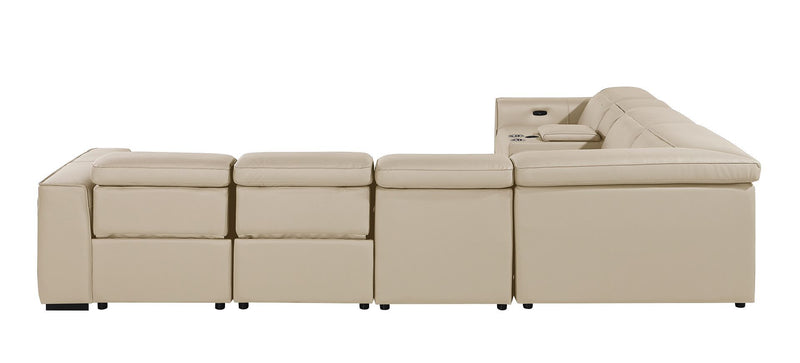 1224 - 7-Piece L-Shaped Sectional Sofa In With 4 Power Recliners & Power Headrests