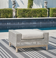 Seton Creek - Ottoman With Cushion - Gray - R&R Furniture Gallery (Fountain Valley, CA)