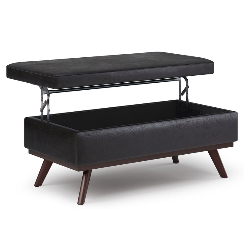 Owen - Lift Top Large Coffee Table Storage Ottoman, Mid Century Style - R&R Furniture Gallery (Fountain Valley, CA)