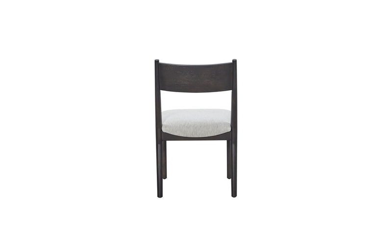 Comfortable Upholstery Cresent Chair (Set of 2) - Peppercorn - R&R Furniture Gallery (Fountain Valley, CA)