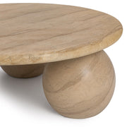 Elaria - Outdoor Round Coffee Table - Beige - R&R Furniture Gallery (Fountain Valley, CA)