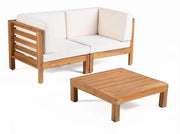 Oana - 3 Piece Love Seat Set With Coffee Table - R&R Furniture Gallery (Fountain Valley, CA)