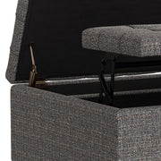 Harrison - Upholstered Coffee Table Storage Ottoman - R&R Furniture Gallery (Fountain Valley, CA)