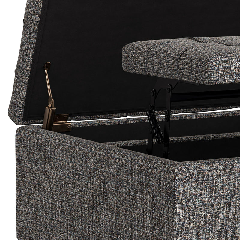 Harrison - Upholstered Coffee Table Storage Ottoman - R&R Furniture Gallery (Fountain Valley, CA)