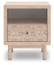 Arloster - One Drawer Night Stand - Tan - R&R Furniture Gallery (Fountain Valley, CA)