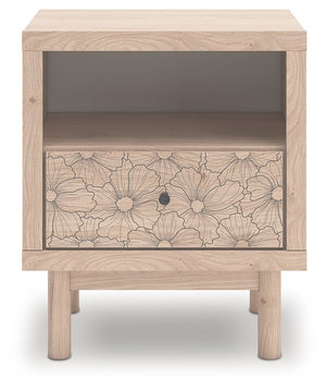 Arloster - One Drawer Night Stand - Tan - R&R Furniture Gallery (Fountain Valley, CA)