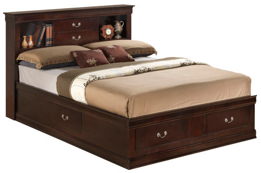 Louis Phillipe - Bookcase Storage Bed - R&R Furniture Gallery (Fountain Valley, CA)