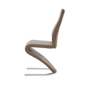 Tony - Dining Chairs (Set of 2) - Brown / Beige - R&R Furniture Gallery (Fountain Valley, CA)