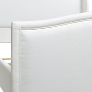 Carmen - Upholstered Wingback Panel Bed Frame - R&R Furniture Gallery (Fountain Valley, CA)